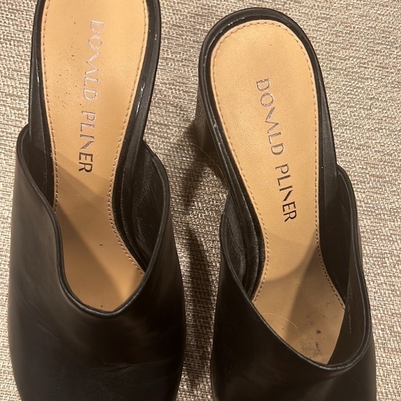 Donald J. Pliner Sukari Womens Leather Peep Toe Mule Sandals - Like New - Picture 4 of 5